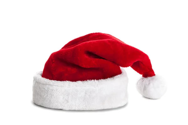 Einzelner Weihnachtsmann roter Hut — Stockfoto