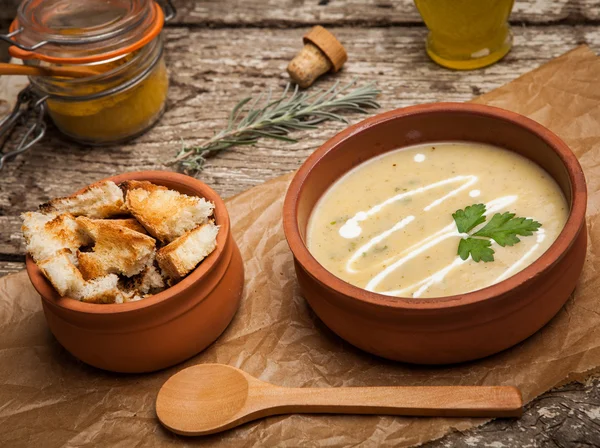 Hausgemachte Suppe — Stockfoto