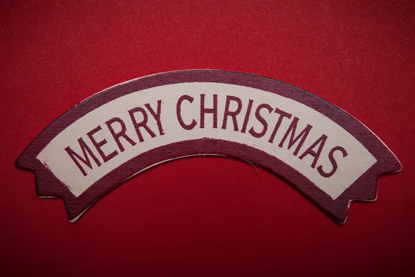 Wesołych Świąt Bożego Narodzenia słowa na banner — Zdjęcie stockowe
