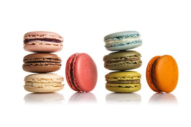 lezzetli renkli macaroons