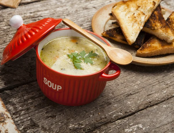 Hausgemachte Gemüsesuppe — Stockfoto