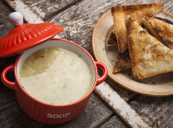 Zuppa di verdure fatta in casa — Foto Stock