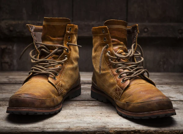 Eski deri ayakkabı — Stok fotoğraf
