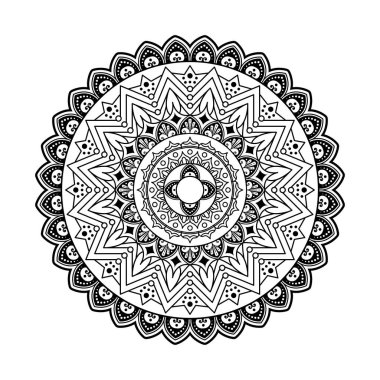 Vektör Resimli Mandala Tasarımı
