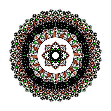 mandala tasarım vektör çizimi