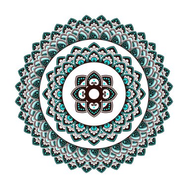 mandala tasarım vektör çizimi