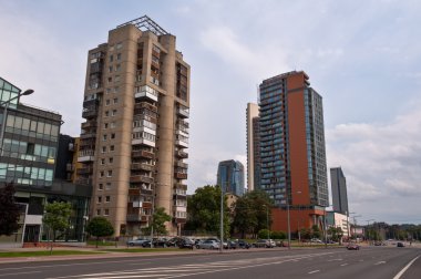 Modern part of Vilnius city