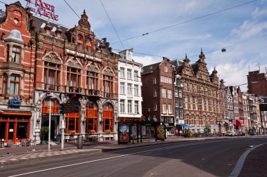 Typical view of streets in Amsterdam