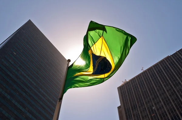 Bandera nacional brasileña — Foto de Stock