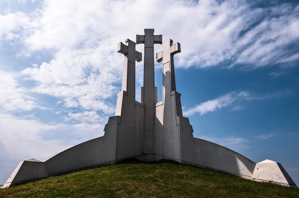 3 십자가 기념물 — 스톡 사진
