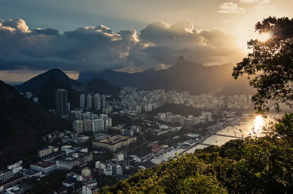 Rio de janeiro na zachodzie słońca — Zdjęcie stockowe