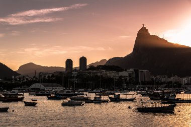 Akşam görünümü Rio de Janeiro