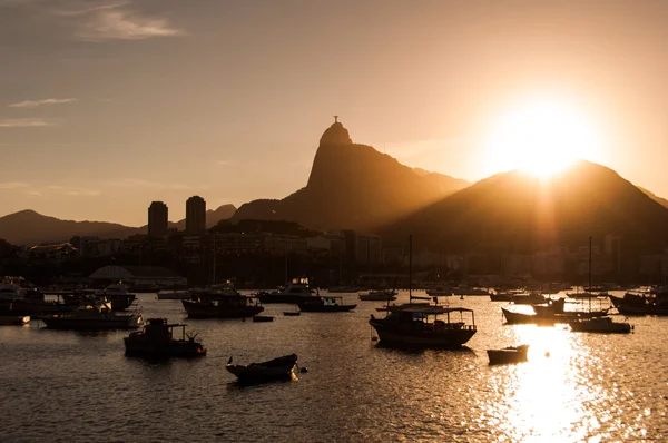 Akşam görünümü Rio de Janeiro — Stok fotoğraf