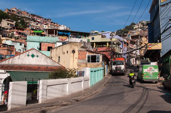 Straten van favela Vidigal — Stockfoto