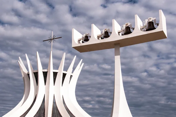 Brasila által tervezett Oscar Niemeyer-székesegyház — Stock Fotó