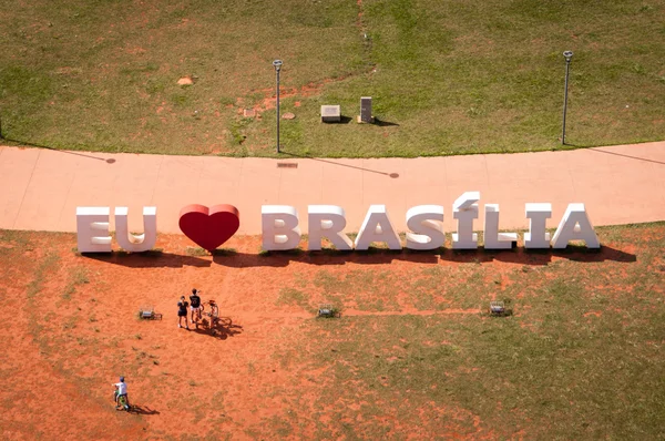 Me encanta el monumento de Brasilia — Foto de Stock