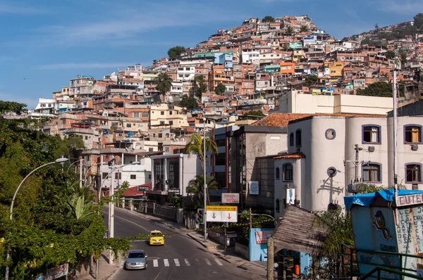 Ruas de favela Vidigal — Fotografia de Stock