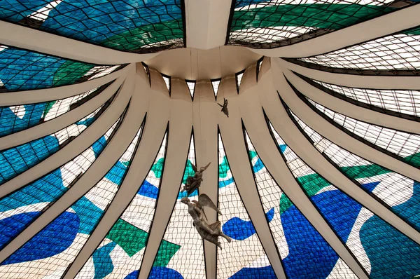 Interior da Catedral de Brasília — Fotografia de Stock