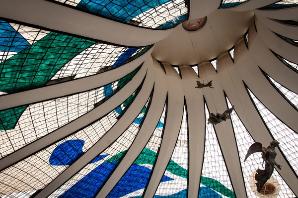 Interior de la Catedral de Brasilia — Foto de Stock