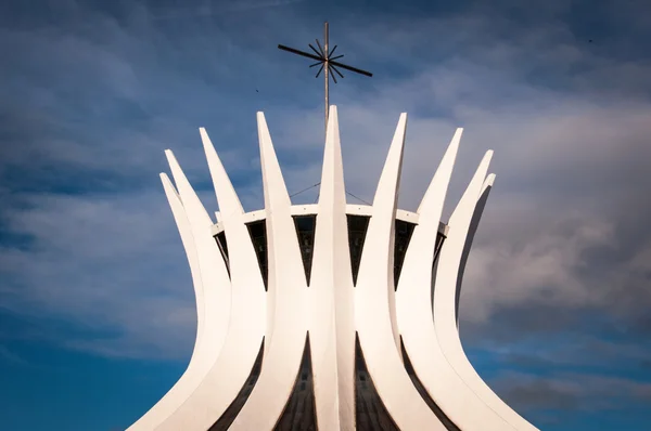 Brasila 由 Oscar Niemeyer 设计大教堂 — 图库照片