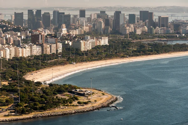 Пляж Фламенго в Рио-де-Жанейро — стоковое фото