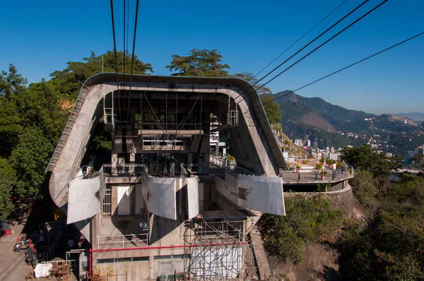 O teleférico para Sugar Loaf — Fotografia de Stock