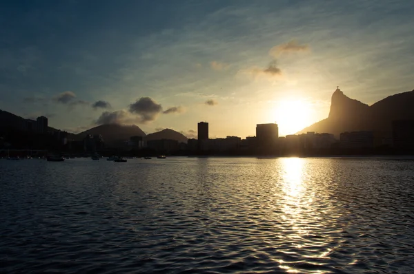 Plage de Recreio de coucher du soleil — Photo