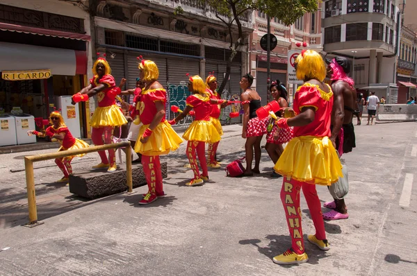 People at carnival street in Flamengo Park — Φωτογραφία Αρχείου