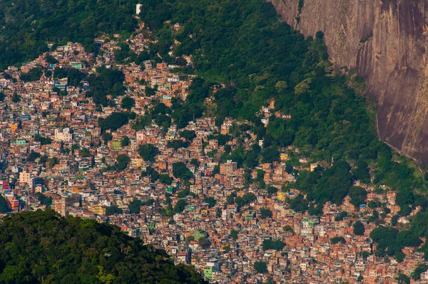 Vista aérea pitoresca da Favela da Rocinha — Fotografia de Stock