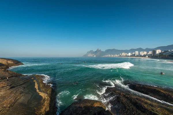 Ipanema Beach with transparent water — Stock Photo, Image