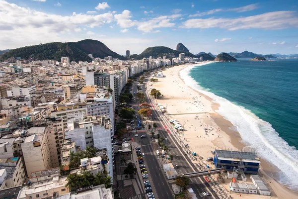 Vista a la playa de Copacabana — Foto de Stock
