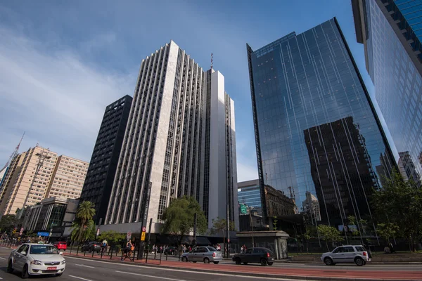 Viale Paulista a San Paolo — Foto Stock