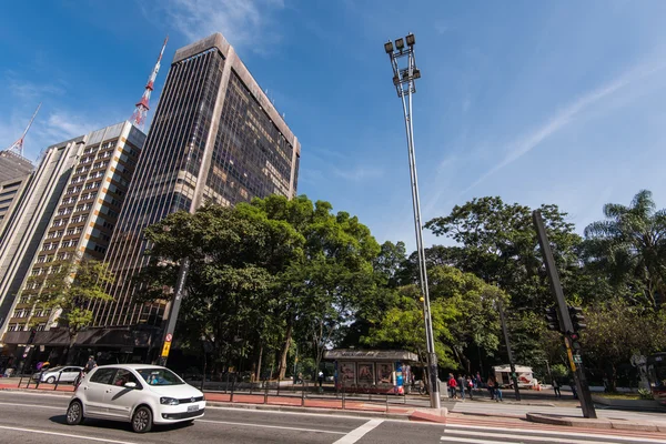 Avenida Paulista em São Paulo — Fotografia de Stock