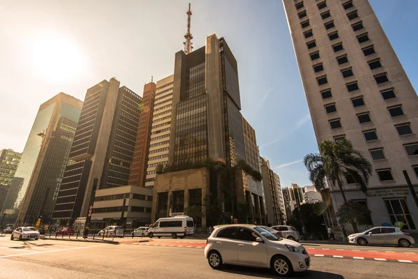Paulista Avenue in Sao Paolo — Stockfoto