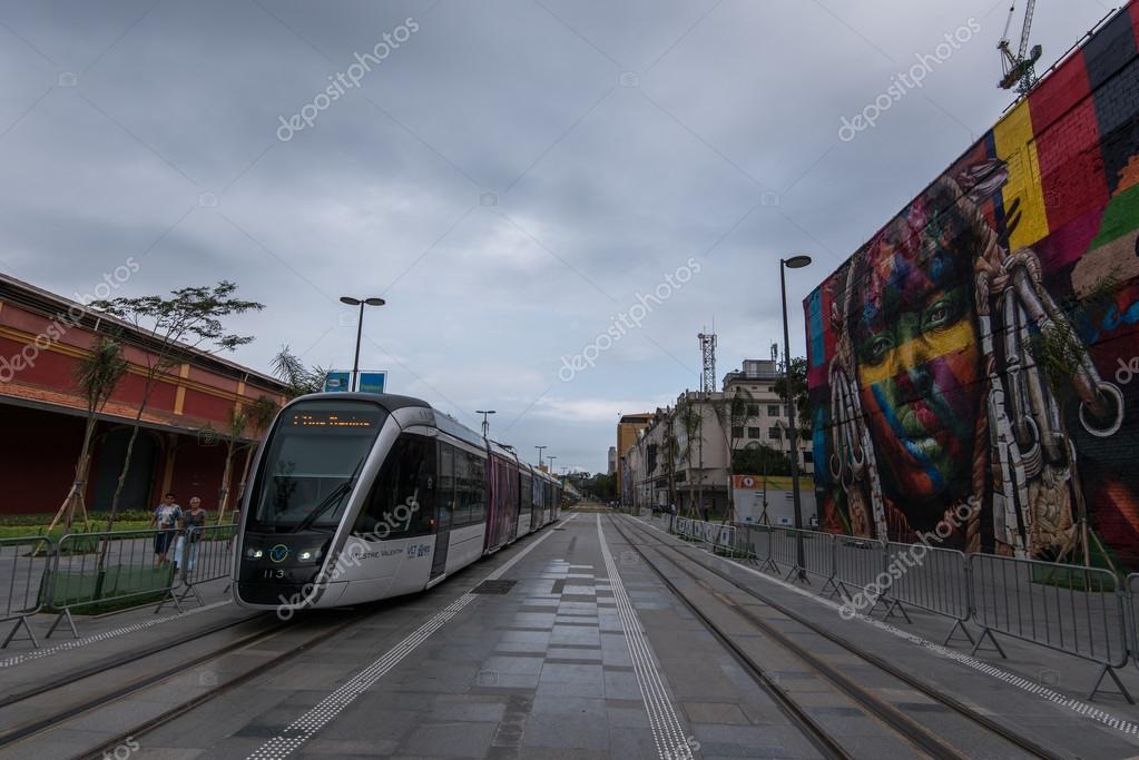 RIO DE JANEIRO, BRAZIL - AUGUST 31, 2016: Olympic Boulevard in the port area is the famous tourist and visitor spot during the Olympic and Paralympic Games.