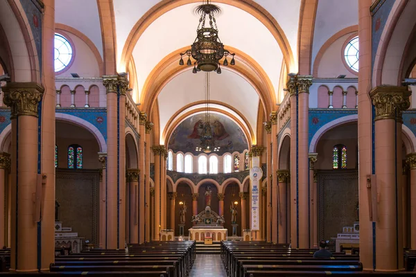 2021年1月30日 巴西里约热内卢 伊帕尼马区天主教和平圣母教堂的内部 — 图库照片