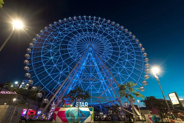 Rio Janeiro Brasil Enero 2021 Rio Star Ferris Rueda Noche —  Fotos de Stock