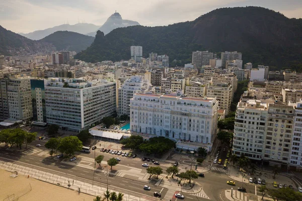 Rio Janeiro Brazília 2021 Március Copacabana Kerület Légi Kilátása Copacabana — Stock Fotó