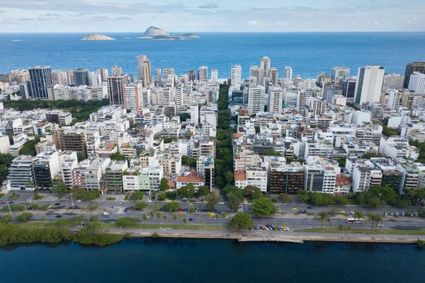 Vista Aérea Del Distrito Ipanema Río Janeiro Brasil —  Fotos de Stock