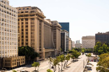 Boş Başkan Antonio Carlos Caddesi Rio de Janeiro City 'de.