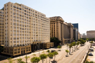 Boş Başkan Antonio Carlos Caddesi Rio de Janeiro City 'de.