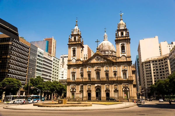 Iglesia Candelaria Centro Río Janeiro Brasil — Foto de Stock