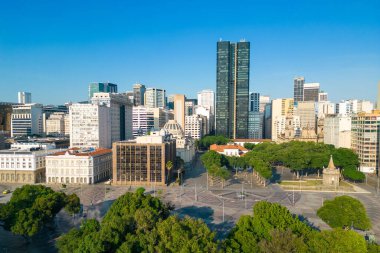 Rio de Janeiro şehir merkezinin havadan görüntüsü Kasımın XV 'si