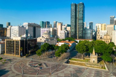 Rio de Janeiro şehir merkezinin havadan görüntüsü Kasımın XV 'si