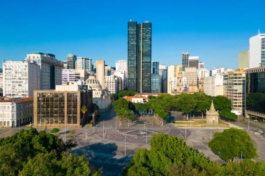 Rio de Janeiro şehir merkezinin havadan görüntüsü Kasımın XV 'si