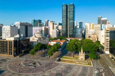 Rio de Janeiro şehir merkezinin havadan görüntüsü Kasımın XV 'si