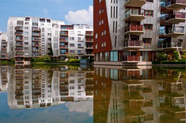 Den Bosch içinde modern apartmanlar