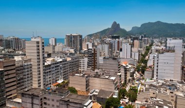 Ipanema bölgesinin manzarası