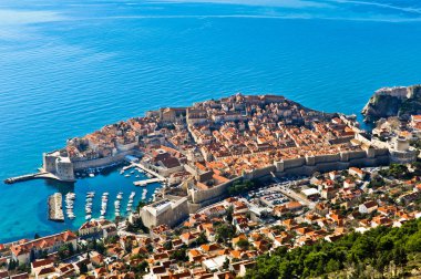 View of Dubrovnik in Croatia clipart