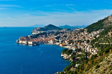 View of Dubrovnik in Croatia clipart